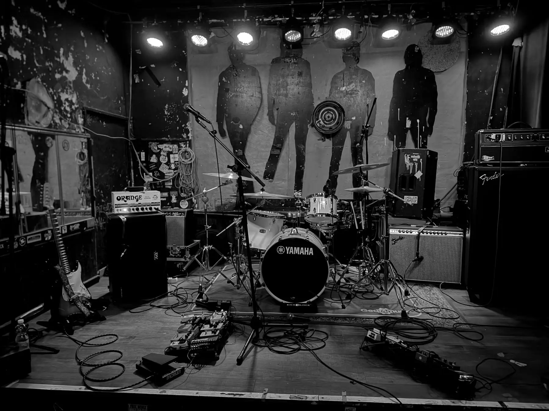 Empty stage before the show